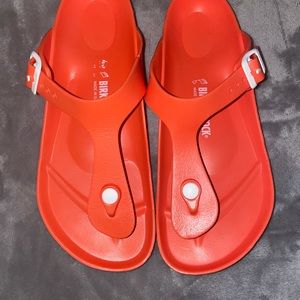 Birkenstock orange sandals
